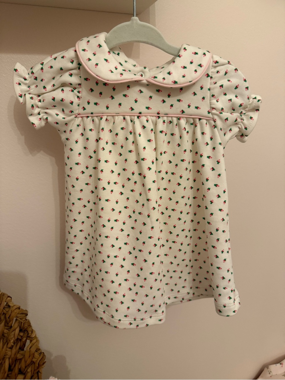 The Beaufort Bonnet Company Cream Floral Peter Collar Pajama Nightgown